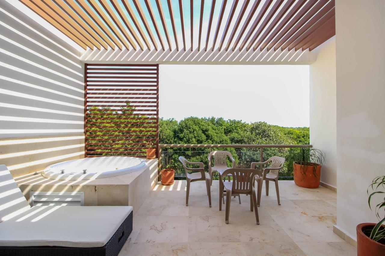 Exceptional 2Story Penthouse With Hot Tub And Rooftop Terrace In Bahia Principe Akumal Exterior foto